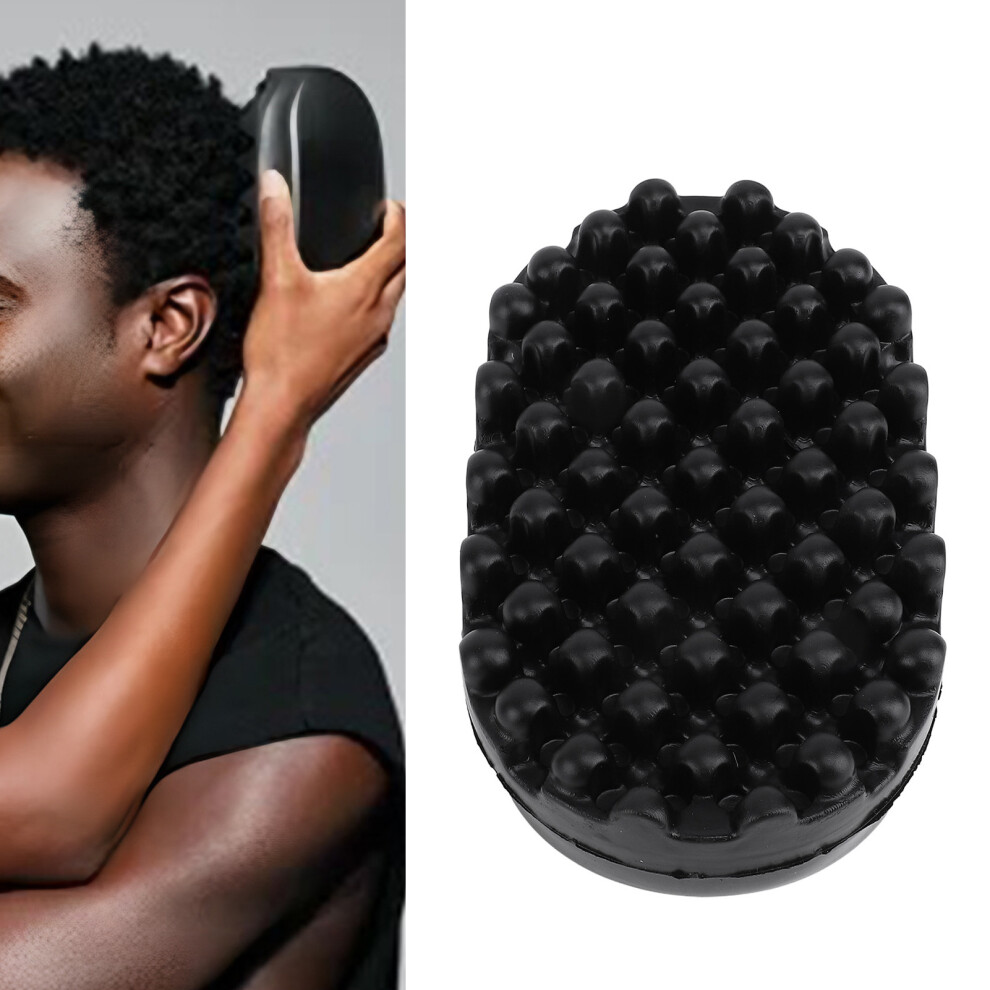 Rubber Curling Hair Brush Non Absorbent Twist Curl Comb Washable Curly Hair Styling Tool for Afro Hair Dense Tooth