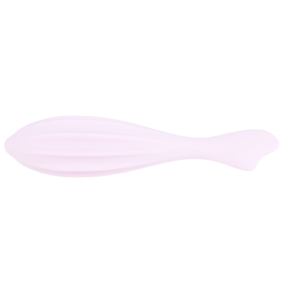 Silicone Facial Roller Skincare Tool Ergonomic Portable Easy Cleaning Silicone Face Massage Roller Pink