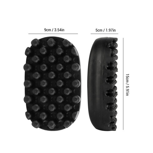 Brosse à boucles en caoutchouc à dents larges, lavable 1