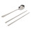 Kit di bacchette e cucchiaio in acciaio inox 304 10
