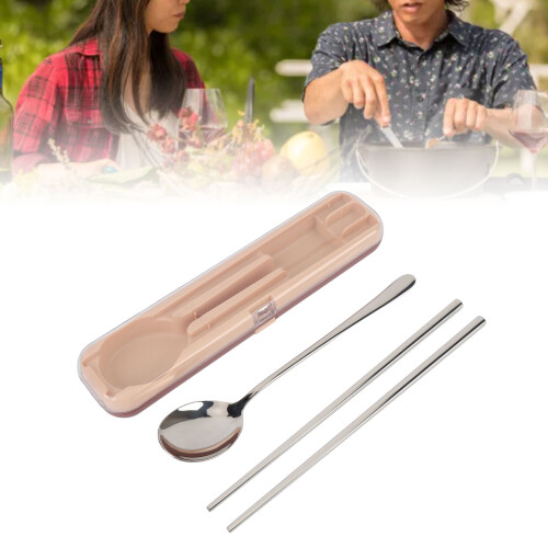 Kit di bacchette e cucchiaio in acciaio inox 304