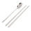Kit di bacchette e cucchiaio in acciaio inox 304 13