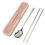 Kit di bacchette e cucchiaio in acciaio inox 304 12