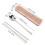 Kit di bacchette e cucchiaio in acciaio inox 304 2