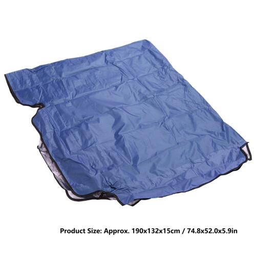 Blu 190x132x15cm Copertura superiore per dondolo a 3 posti 2