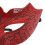 2 pièces de masque demi-visage pailleté rouge 4