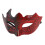 2 pièces de masque demi-visage pailleté rouge 11