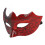 2 pièces de masque demi-visage pailleté rouge 5