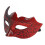 2 pièces de masque demi-visage pailleté rouge 12