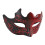 2 pièces de masque demi-visage pailleté rouge 9