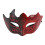 2 pièces de masque demi-visage pailleté rouge 7