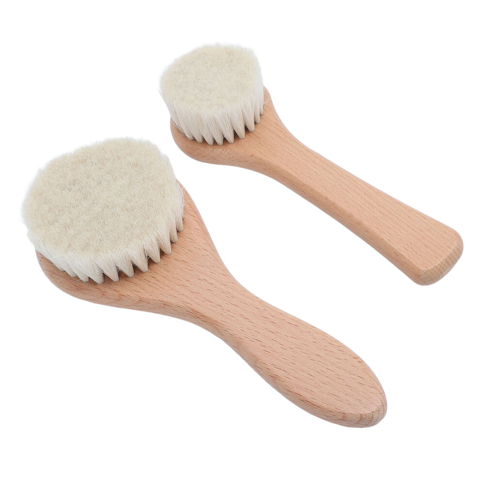 2pcs Shower Brush Reusable Bath Brush Shower Back Scrubber with Nonslip Handle for Shampooing Bathing