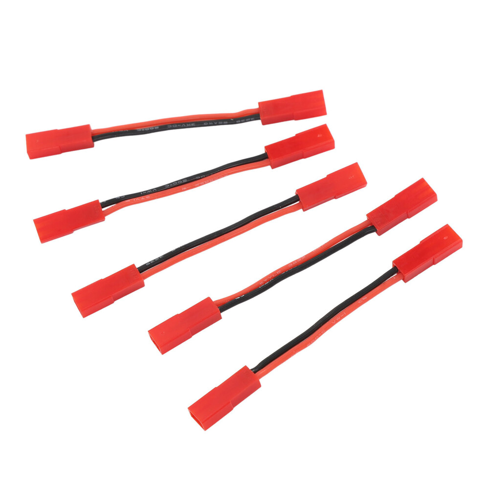 5Pcs Jst Female To Jst Female Connector 22Awg 2 Inch Rc Motor Esc Conversion Cable Plug Wire Adapter For Rc Car Accessories 4991322833642