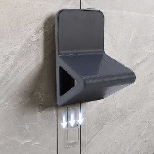 2 pièces pédale de douche en ABS gris 160x97x90mm