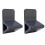 2 pièces pédale de douche en ABS gris 160x97x90mm 16