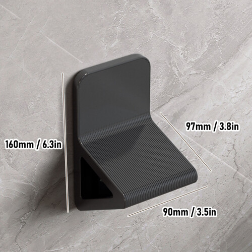 2 pièces pédale de douche en ABS gris 160x97x90mm 1