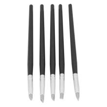 Set da 5 Color Shaper in silicone per argilla, portatile, nero