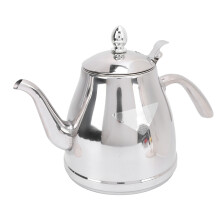 Théière avec filtre 1,5 L en acier inoxydable, haut 7,7 cm