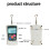 Digital Force Gauge Push Pull Meter 500N Portable Handheld with Unit Switching Backlit Screen Auto Shutdown Gray Green 7