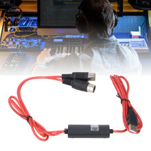 USB to MIDI Cable 5ft USB 5 Pin MIDI Interface Adapter for Music Keyboard Piano to PC Laptop