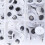 100 pezzi, modello 8-18 mm, occhi da cucire, nero/bianco 10