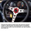 Capuchon central du volant en ABS rouge à 6 trous 5