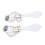 Ensemble de 2 sangles d'éperon - blanc et réglable - 90.00g 11