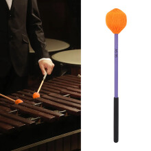Marimba Mallet Nylon Yarn Head Polyoxymethylene Fiber Handle Medium Hard Mallet for Bass Percussion Instruments