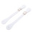 Paire de sangles d'éperon en cuir synthétique blanc de 22 cm 15