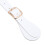 Paire de sangles d'éperon en cuir synthétique blanc de 22 cm 8