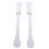 Paire de sangles d'éperon en cuir synthétique blanc de 22 cm 11