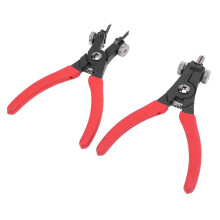 2pcs Snap Ring Pliers Set Adjustable Internal External Snap Ring Pliers for Most Vehicles Snap Ring Retaining Remover