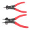 2pcs Snap Ring Pliers Set Adjustable Internal External Snap Ring Pliers for Most Vehicles Snap Ring Retaining Remover 16