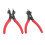 2pcs Snap Ring Pliers Set Adjustable Internal External Snap Ring Pliers for Most Vehicles Snap Ring Retaining Remover 12
