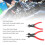 2pcs Snap Ring Pliers Set Adjustable Internal External Snap Ring Pliers for Most Vehicles Snap Ring Retaining Remover 4