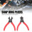 2pcs Snap Ring Pliers Set Adjustable Internal External Snap Ring Pliers for Most Vehicles Snap Ring Retaining Remover 3