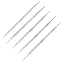 Ensemble de 5 stylos dotting en acier inoxydable - Nail Art