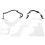 Set di 5 stencil per barba in plastica bianca 14