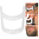 Set di 5 stencil per barba in plastica bianca 4