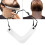 Set di 5 stencil per barba in plastica bianca 9