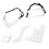 Set di 5 stencil per barba in plastica bianca 15