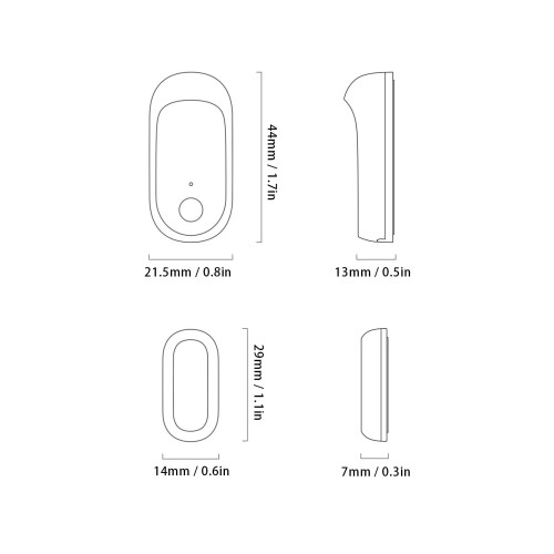 Door Window Sensor Automatic Recording Bluetooth 5.0 APP Control Smart Wireless Door Sensor for Home Security 1