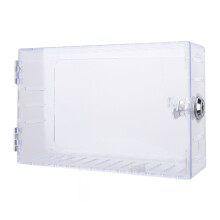 Boîte de verrouillage transparente pour thermostat en ABS, 18,5 x 12 x 5,6 cm