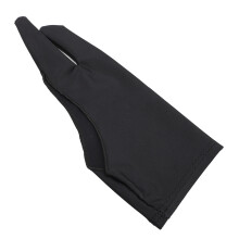 5pcs Artist Drawing Glove Right Left Hand Single Layer Two Finger Smooth Elasticity Breathable Digital Art Graphic Tablet Gloves Black M