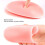 1 Pair Silicone Butt Pads Thin Edges Removable Padding Buttocks Inserts for Women Pink 7.1 Oz 5