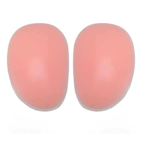 1 Pair Silicone Butt Pads Thin Edges Removable Padding Buttocks Inserts for Women Pink 7.1 Oz 1