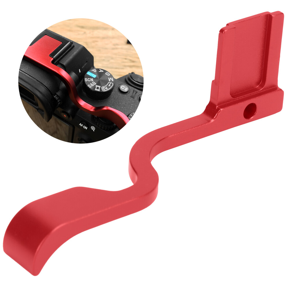 Aluminum Alloy Finger Hot Shoe Thumb Grip Handle Holder For Sony A7r4 Camera Accessoryred 4941322837973