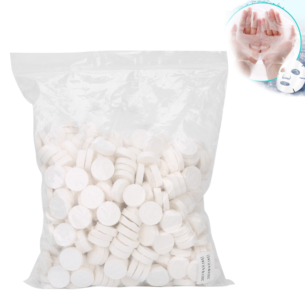 500pcs Compressed Disposable Facial Mask DIY Pure Cotton Facial Mask Sheet Paper