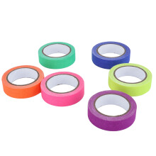 Ruban adhésif en coton fluorescent UV Lot de 6 pour opérateurs de scène, théâtre et événements