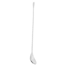 Mixing Spoon Stainless Steel Long Handle Cocktail Stirring Spoon Bartending SuppliesSilver
